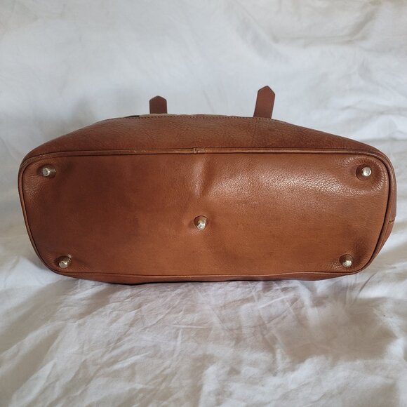 Authentic Burberry Brown Quilted House Check Fabric Tote - Picture 7 of 11